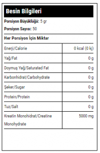 Hardline Creatine Creapure® 250gr Aromasız