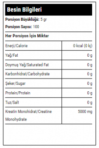 Hardline Creatine Creapure® 500gr Aromasız
