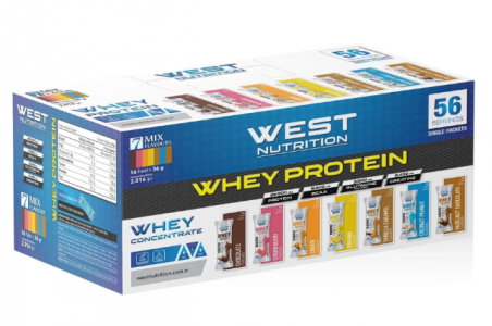 West Nutrition Whey Protein Tozu 56 Servis Saşe