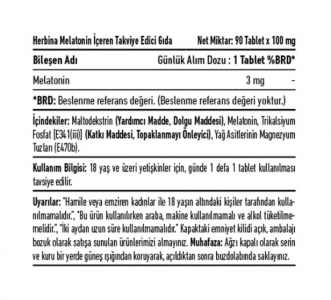 Herbina Melatonin 3 mg 90 Tablet