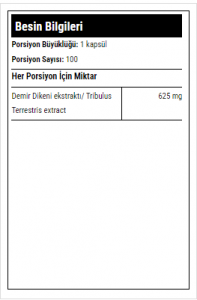 Hardline Tribulus Terrestris 100 Kapsül