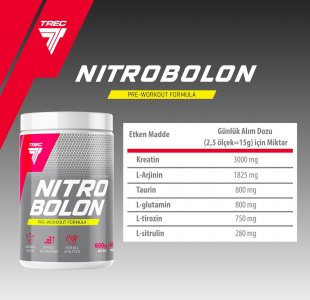 Trec NitroBolon Pre-Workout 600Gr Without Caffeine
