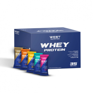 West Whey Protein Tozu 1050 gr 35 Servis Şase - Mix Aroma