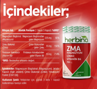 Herbina ZMA 180 Kapsül
