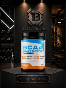 Gainup BCAA - Glutamine Powder 50 Servis 655gr - Tropical