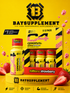 Cellucor C4 Pre-Workout Shot Millons Strawberry 12 pack x 60 ml.