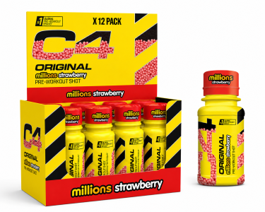 Cellucor C4 Pre-Workout Shot Millons Strawberry 12 pack x 60 ml.