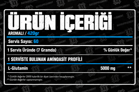 Universal Animal L-Glutamine 420Gr - Mandalina-Portakal